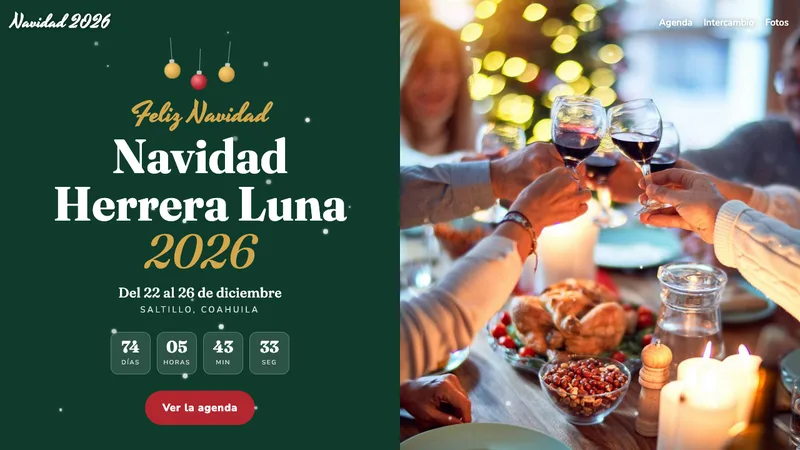 Demo de invitación digital Navidad - Fiestas